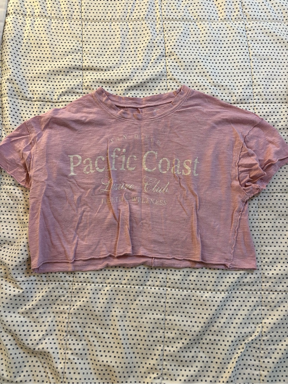 Pacific Coast Women’s Blush Pink Cropped Graphic Tee